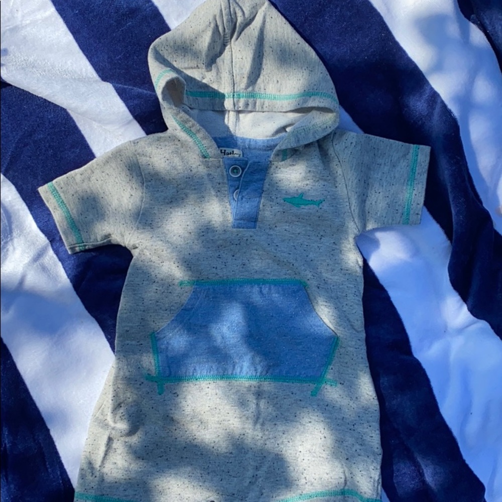 Hayley Baby Terry Romper Onesie 🦈